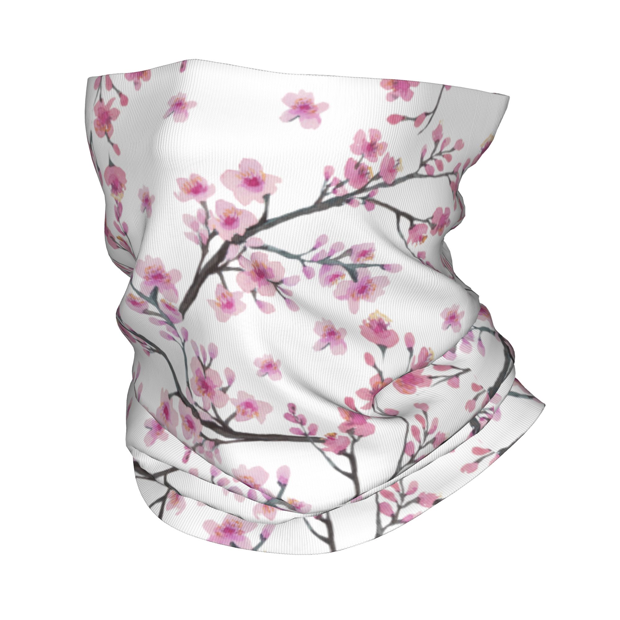 Japan Sakura Cherry Blossoms w - Neck Warmer Tube ulasan dan harga