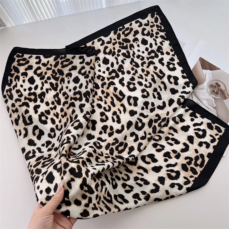 70cm Square Luxury Leopard Pri - Head Wrap Turban ulasan dan harga