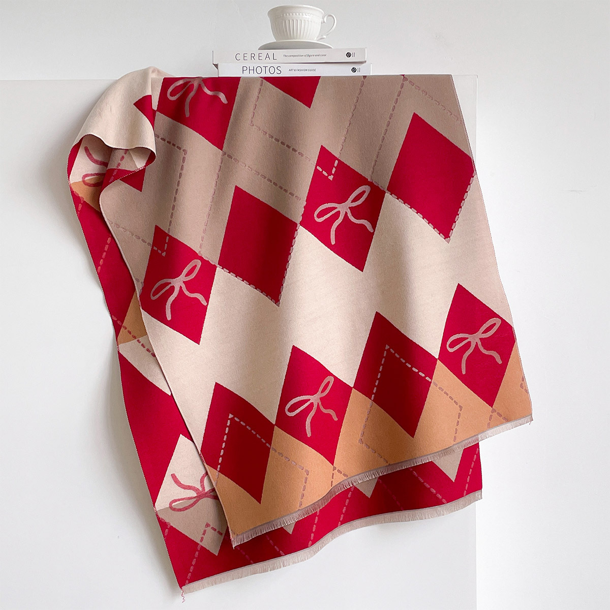Women Imitation Cashmere Scarf - Pashmina Wrap Large ulasan dan harga