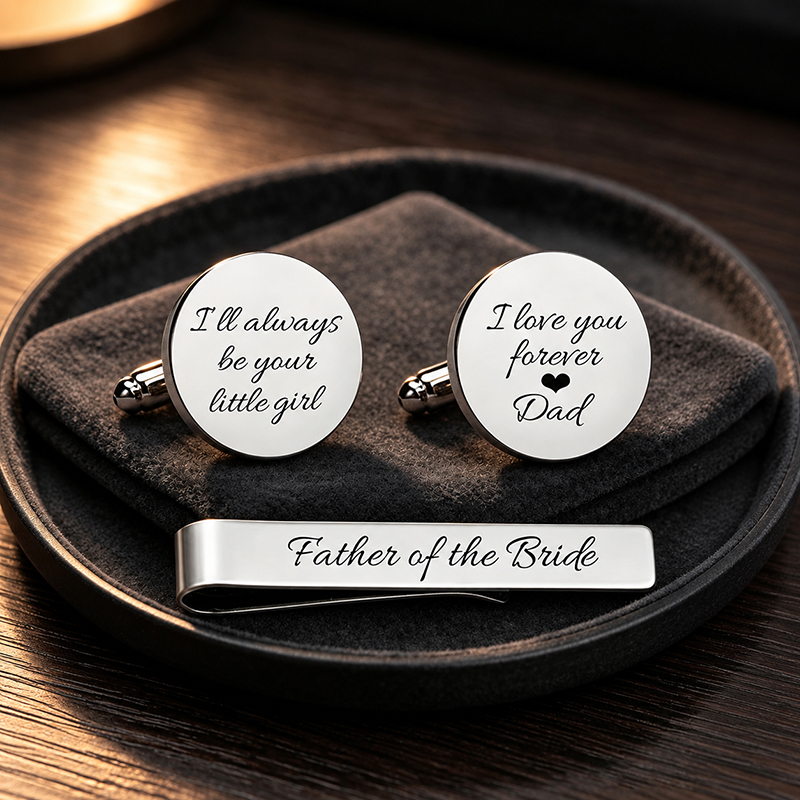 Stainless Steel Cufflinks and  - Tie Bar Set Gift ulasan dan harga