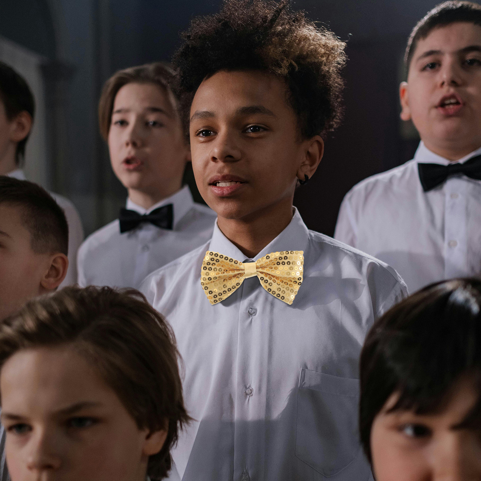 5Pcs Children's Sequin Bow Tie - Bow Tie Pre Tied ulasan dan harga