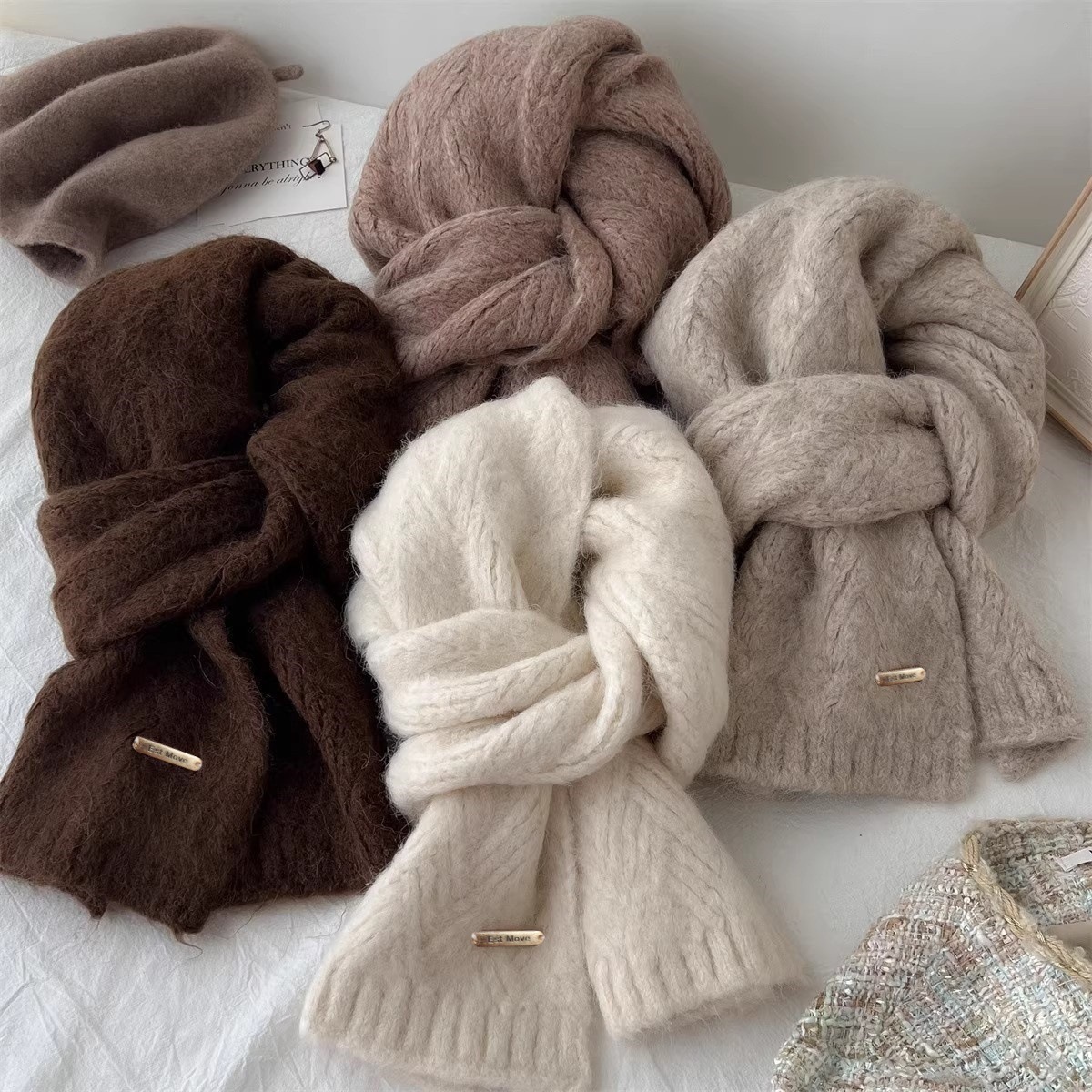 High Quality Wool Scarf Women  - Muffler Men Wool ulasan dan harga