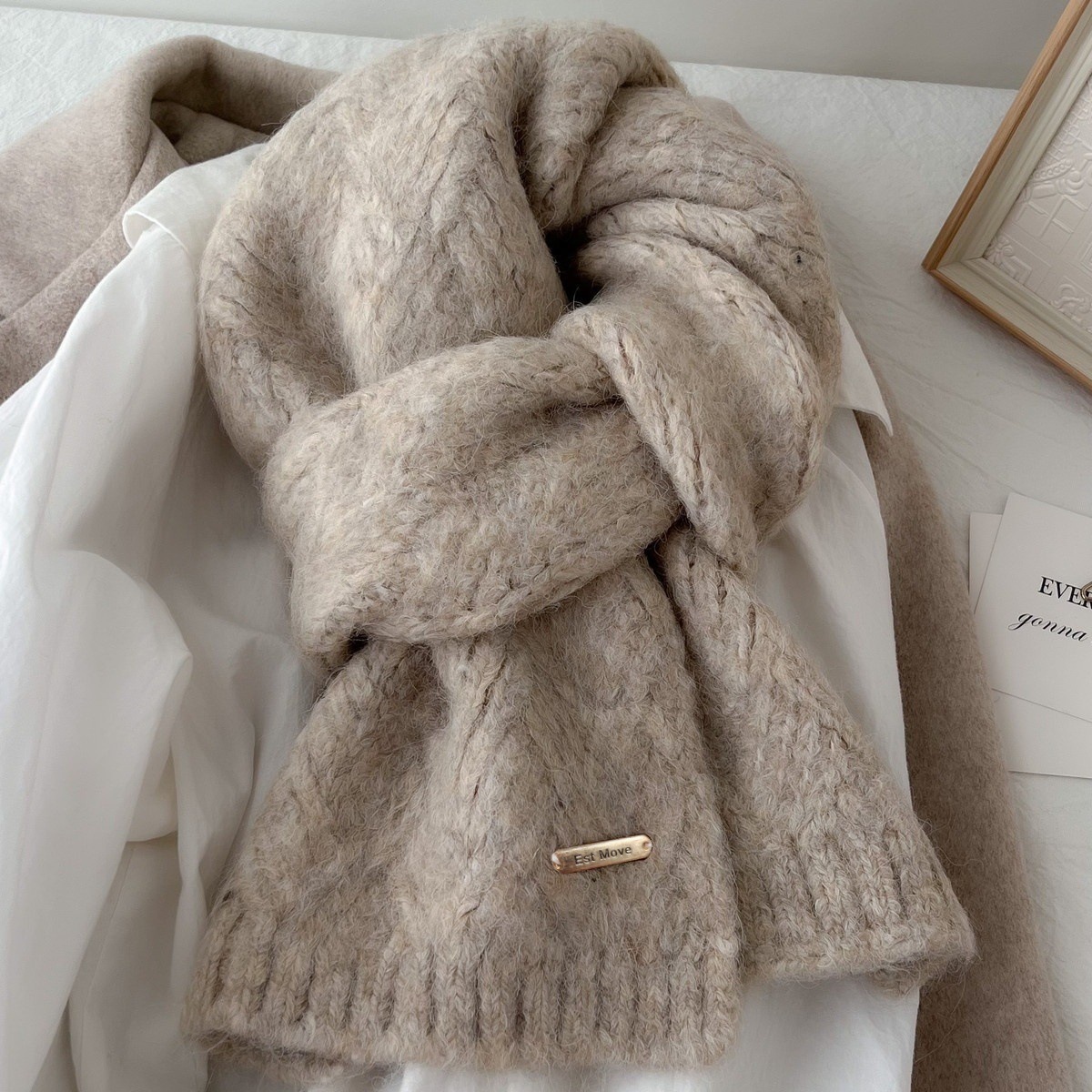 High Quality Wool Scarf Women  - Muffler Men Wool ulasan dan harga