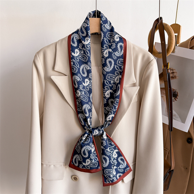 2026 Women's Silk Feel Printed - Face Scarf Mask ulasan dan harga
