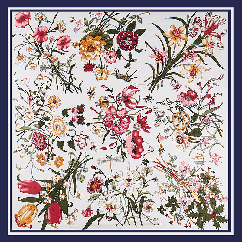POBING Twill Silk Scarf Women  - Face Scarf Mask ulasan dan harga