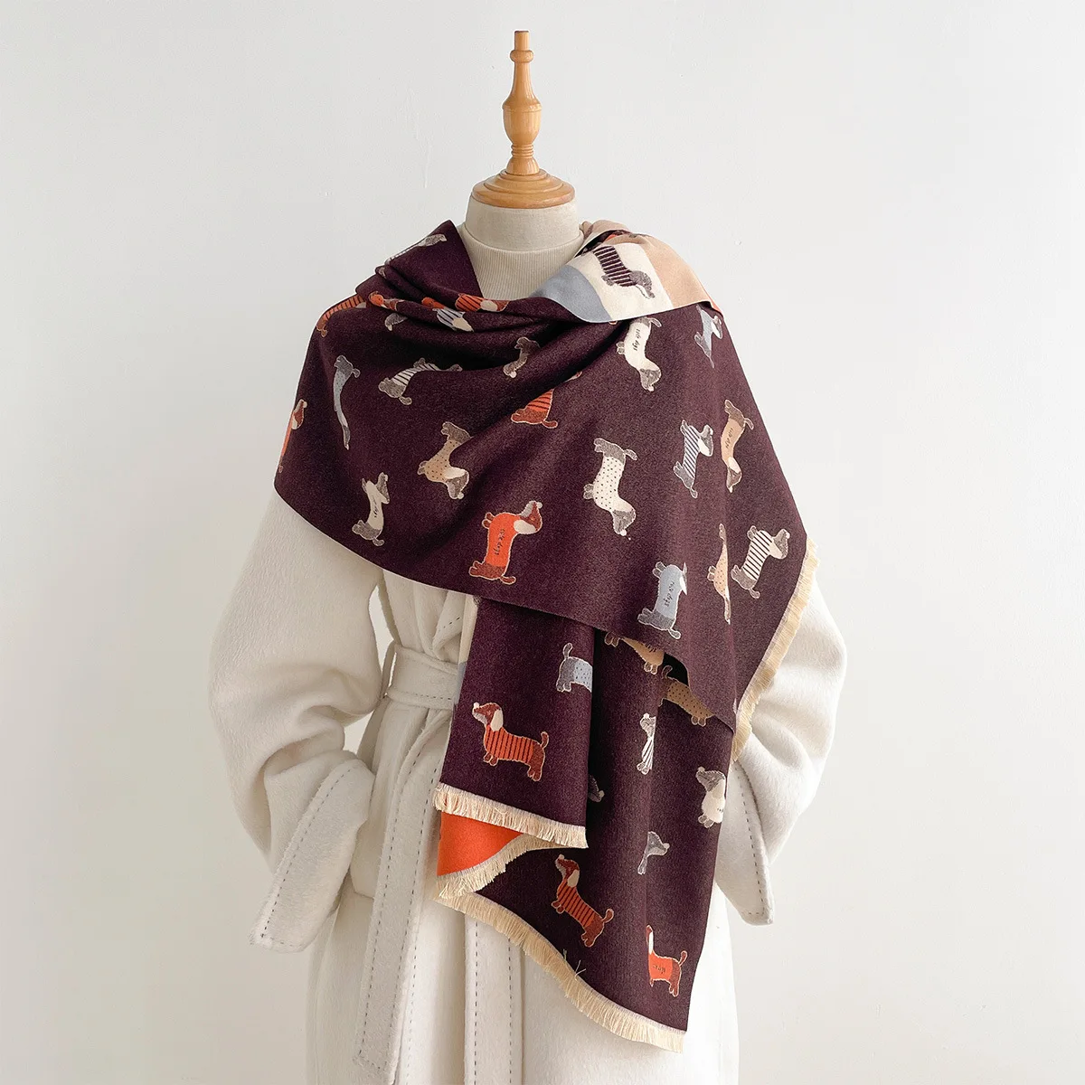 Imitation Cashmere Scarf Women - Pashmina Wrap Large ulasan dan harga