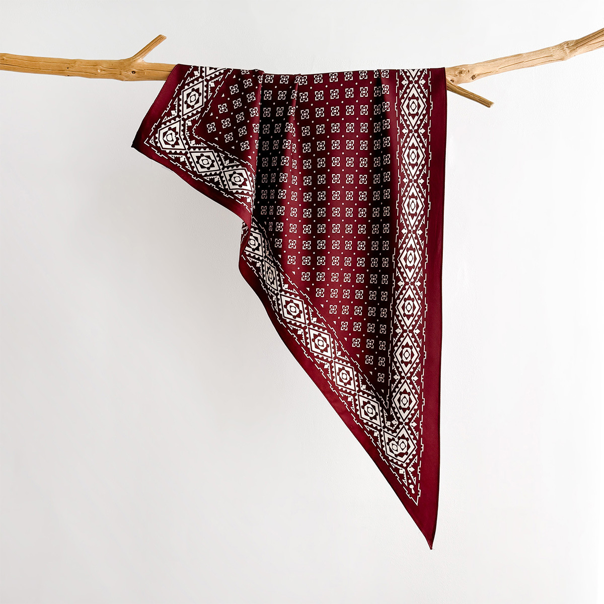 Retro Printed Square Scarf For - Face Scarf Mask ulasan dan harga