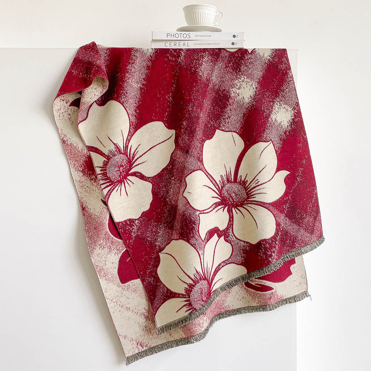 Women Imitation Cashmere Scarf - Pashmina Wrap Large ulasan dan harga