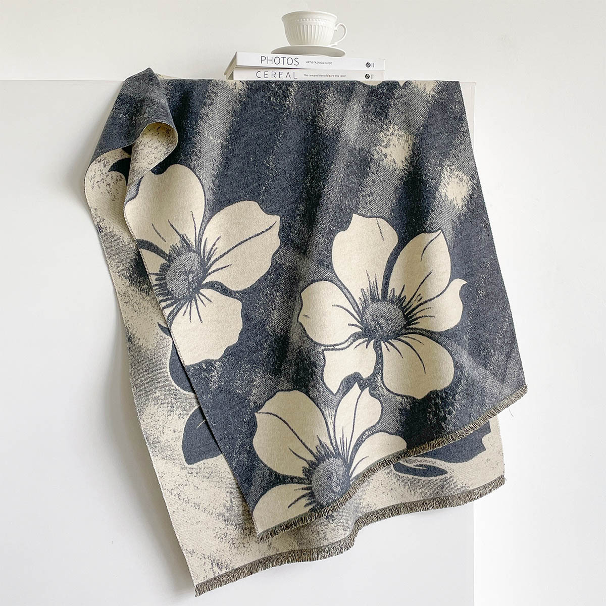 Women Imitation Cashmere Scarf - Pashmina Wrap Large ulasan dan harga