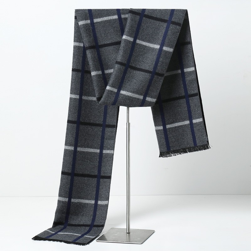 Designer Brand Plaid Men Scarv - Muffler Men Wool ulasan dan harga
