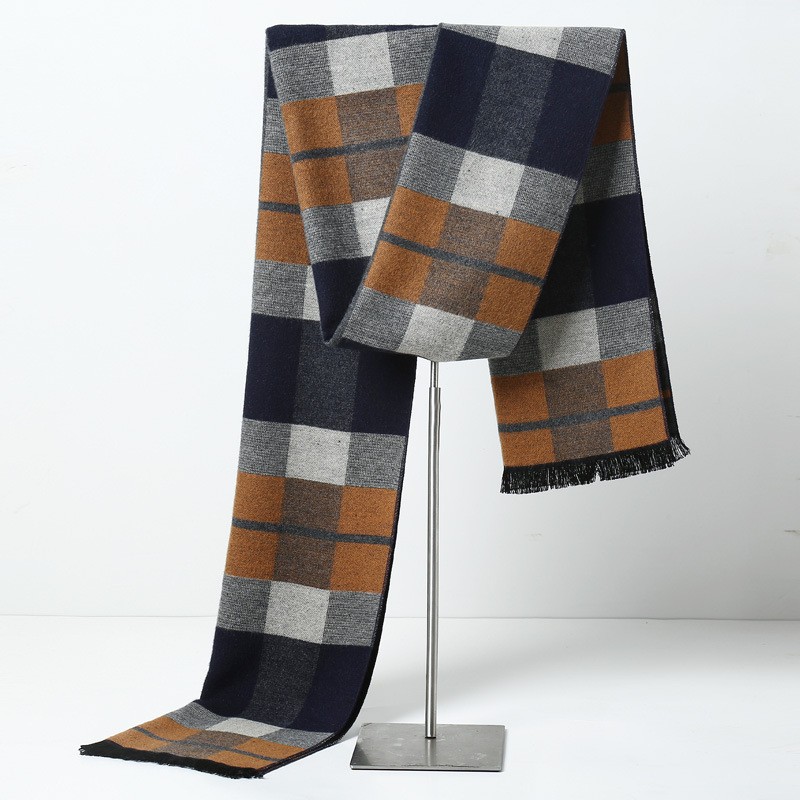 Designer Brand Plaid Men Scarv - Muffler Men Wool ulasan dan harga