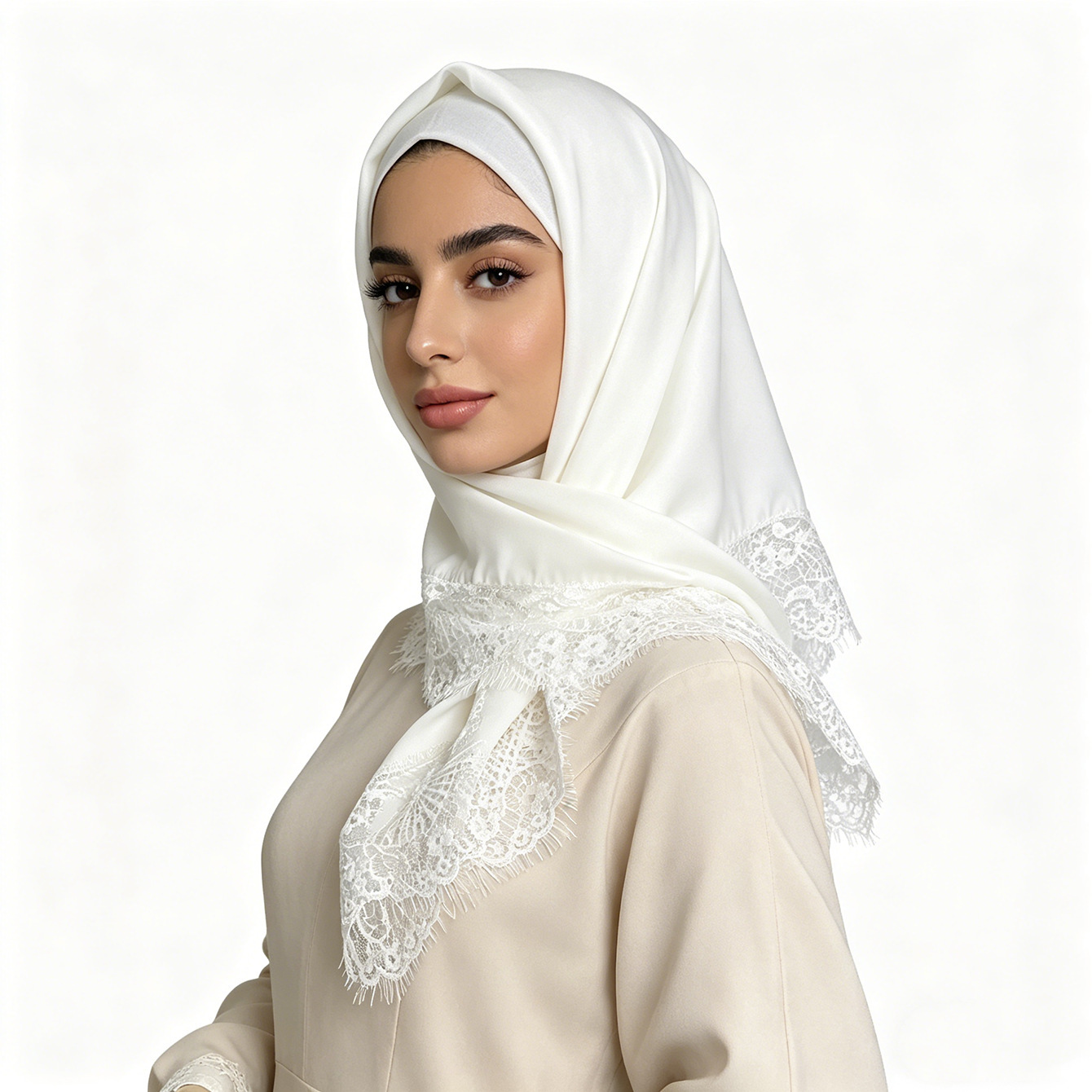 70x70cm Square Scarf Women Lac - Head Wrap Turban ulasan dan harga