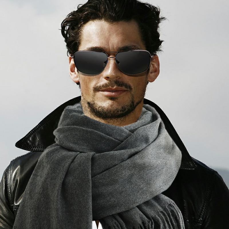 Fashion Scarf Man Winter Warm  - Muffler Men Wool ulasan dan harga