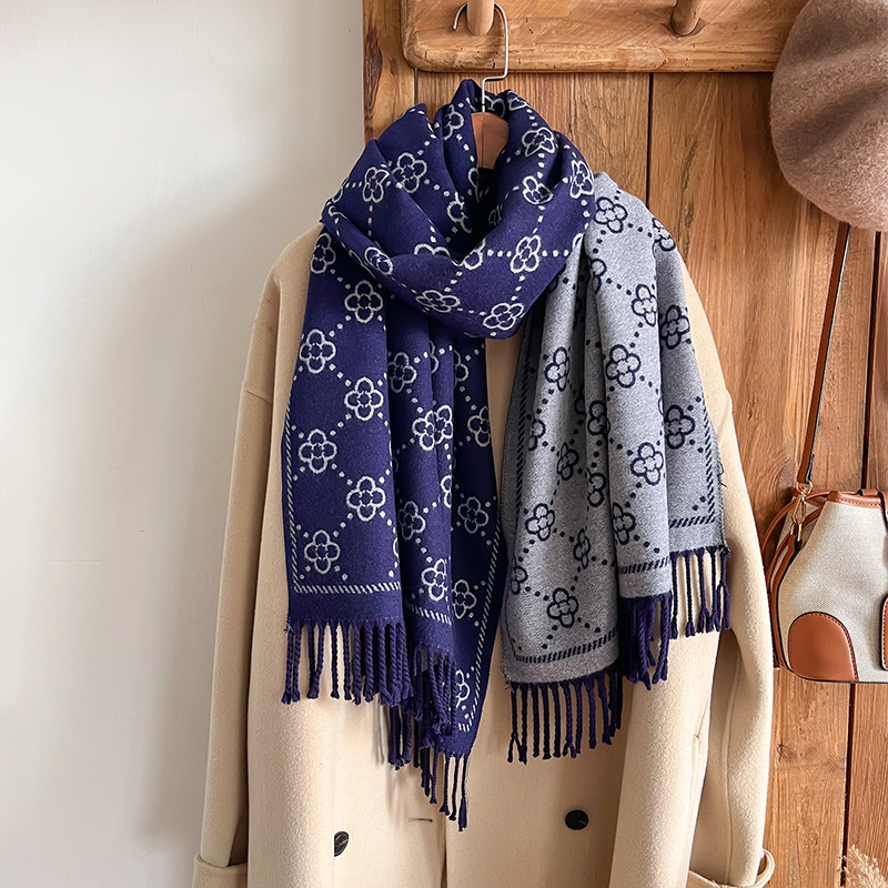 Brands Jacquard Design Winter  - Woven Scarf Blanket ulasan dan harga